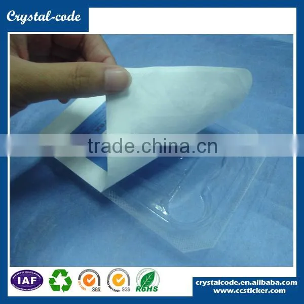 Aseptic pharmaceutica hdpe bags du pont tyvek packaging bags label