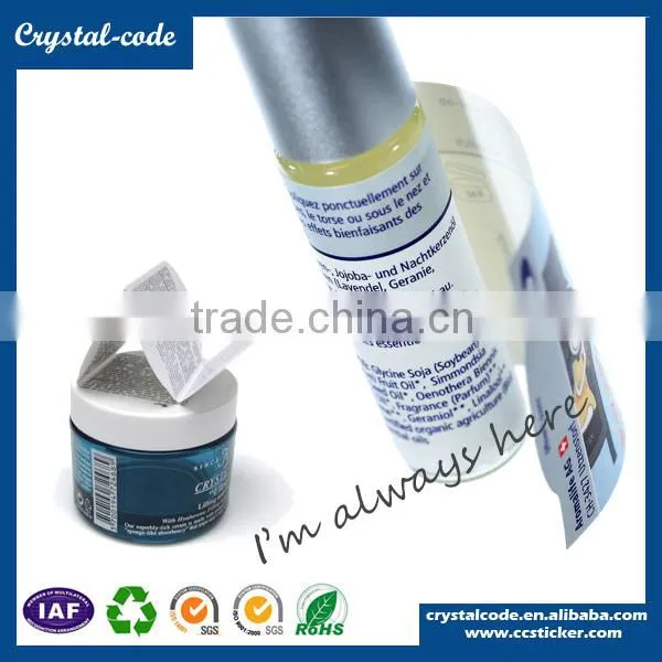 Colorful various material envelope multilayer label
