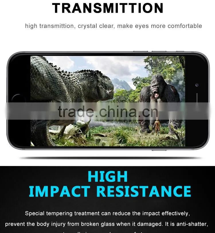 3D curved full screen cover tempered glass screen protector for iPhone 6s, curved edge glass for s6 edge and edge plus