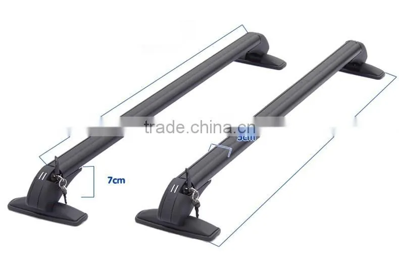 Roof rack Side bar /Cross bar/Hot sale Aluminum car removable roof rack