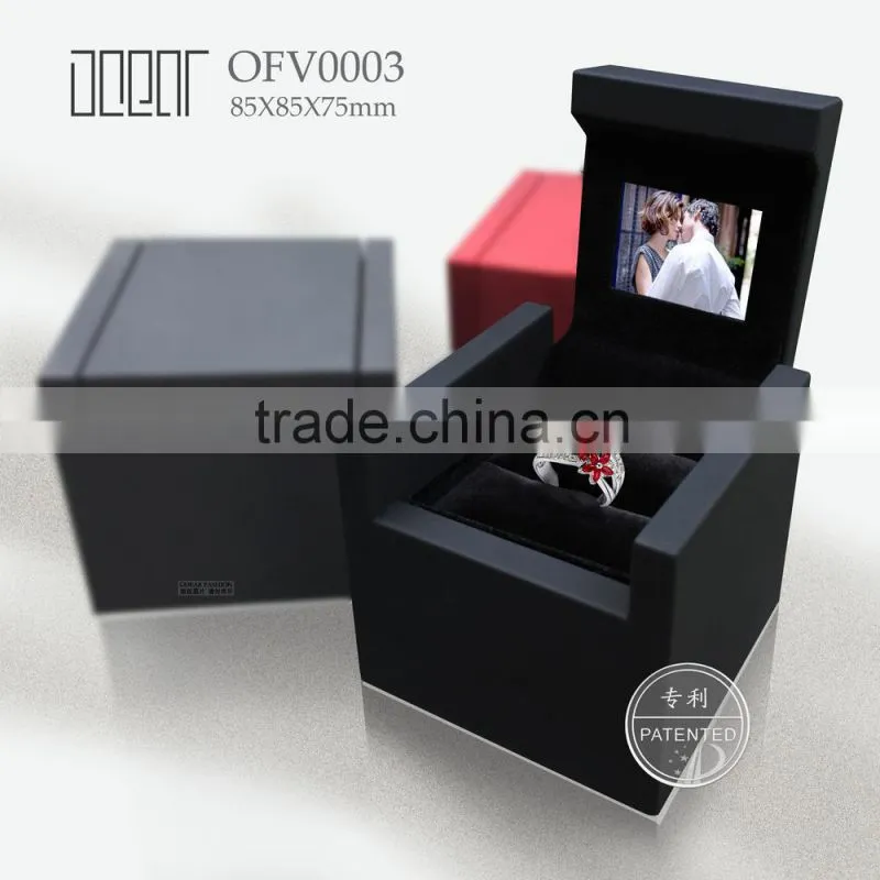 2015 newest style lcd video ring box wholesale