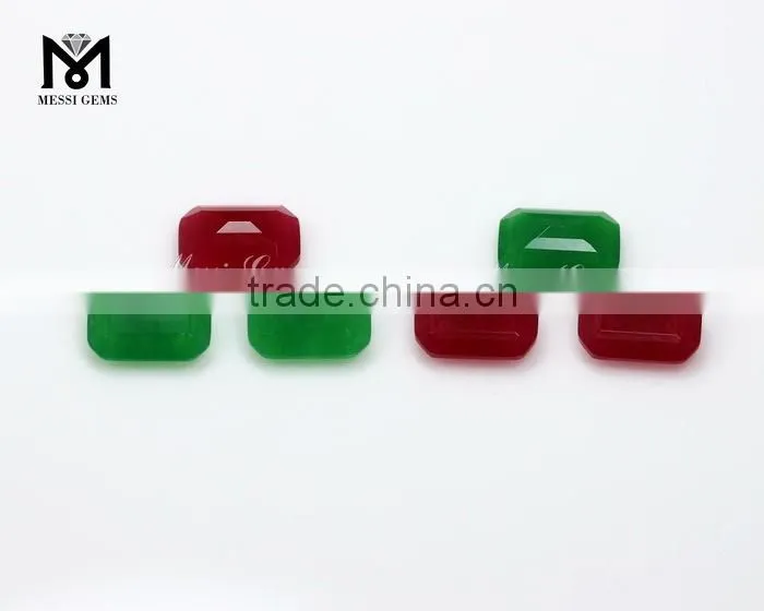 Colorful Faceted Loose Gemstone Octagon 13 x 18 Jade Quatz