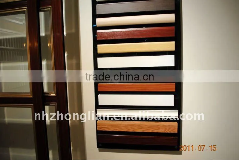Manufacturer OEM most popular wood grain aluminum siding / wood grain pvc film / wood grain paper laminate