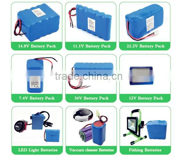 14.8v li ion battery pack factory direct 18650 li ion rechargeable battery pack