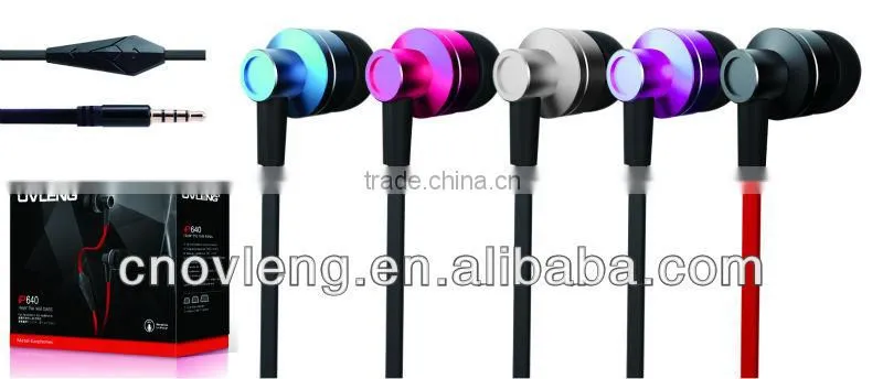 Metal earbud , in ear style earphone for SAMSUNG galaxy s5