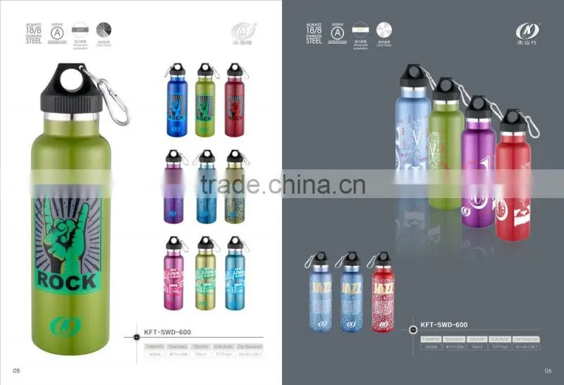 vaccum thermo flask with silk printing