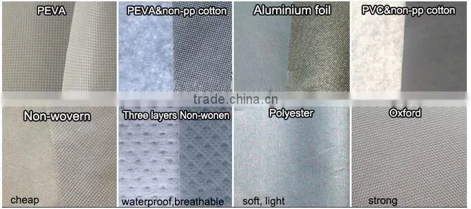 Padded aluminum foil car cover with hail protection function