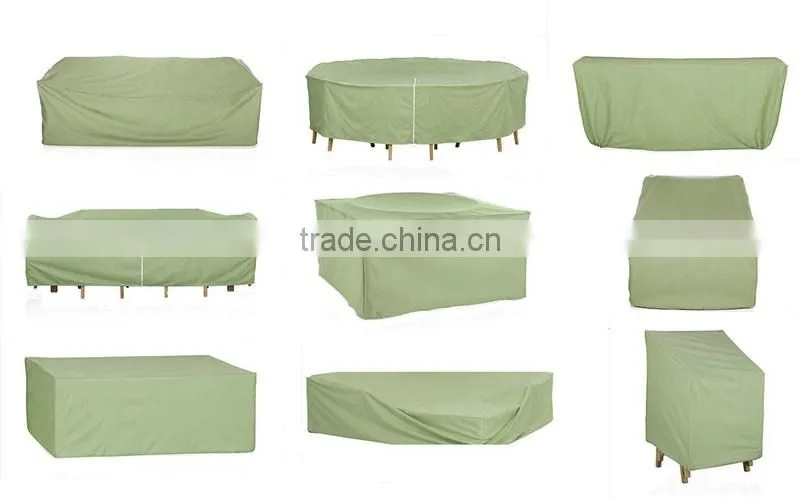 PU backed polyester outdoor home garden waterproof rectangle table cover