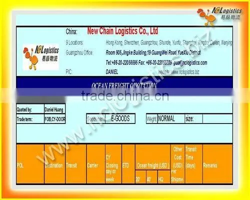 container freight from Guangzhou to Lida
