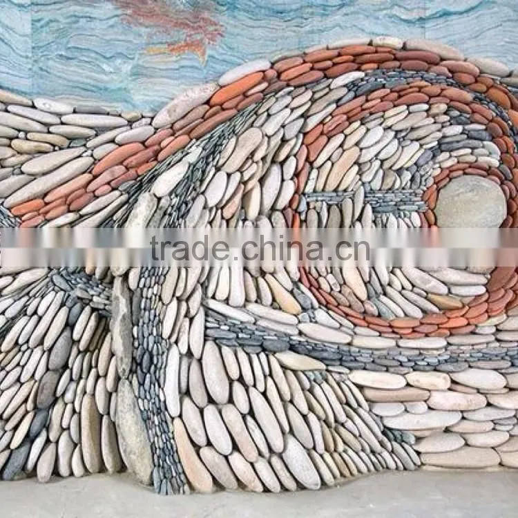 Mixed color gravel stone for cultural building decoration