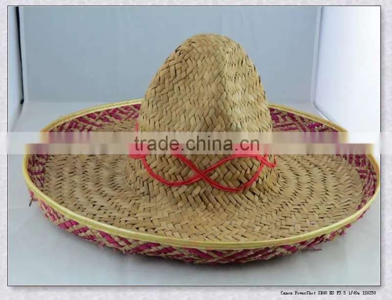 Fashion Design mexican straw hats for ladies