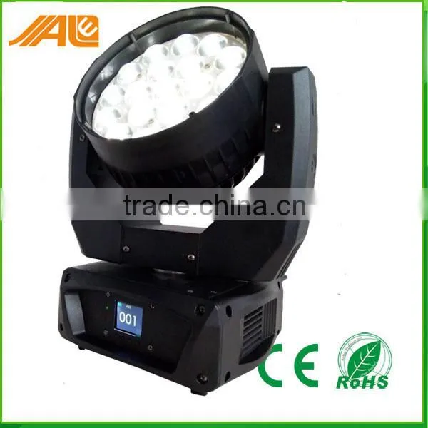 Hight Quality Zoom 19x12w Led moving head Light Wash Stage DJ Light For Sale