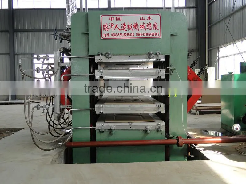 Wooden molded door hot press for door skin