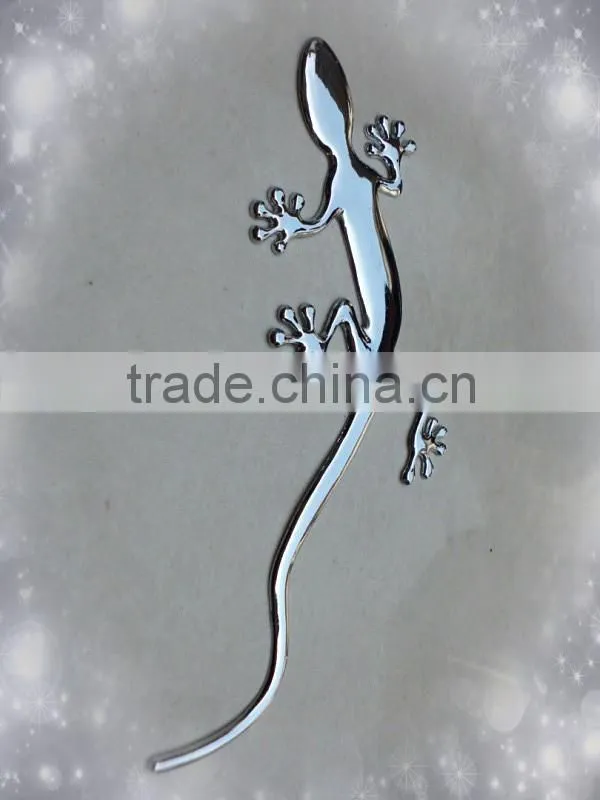 Plastic chrome Gecko Badge