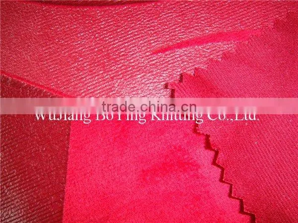 warp stamped suede fabric