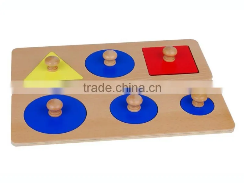 Montessori wooden toys for kids multiple shape puzzles