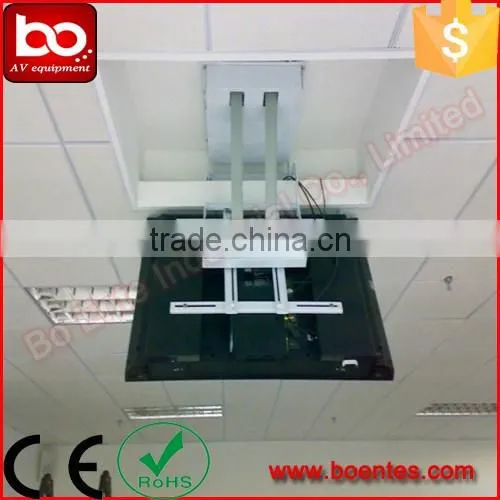 Conference TV System for Motorized Flip Down Type TV Lift Mechanism with Remote Control
