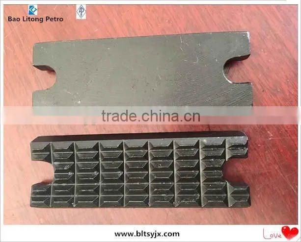 China manufacturer hydraulic power tong dies and power jaws for xq140/12a