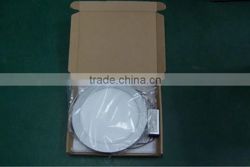 Warm white cut out 200mm 8" inches round LED ceiling panel light