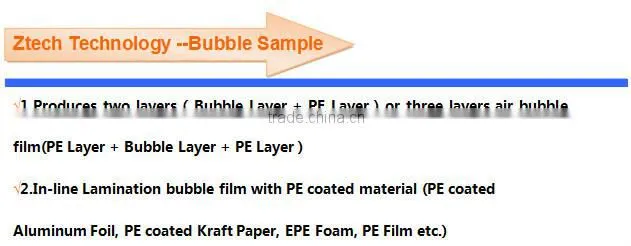 High Efficiency Safe packing VCI air bubble film for Industrial Metal Products Protection