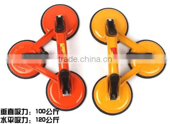 DETO High quality three claws rubber plate rotatable multifunctional glass sucker