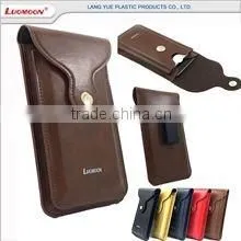 factory price genuine leather phone pouch case cover for nokia e66 n8 for htc one e9s