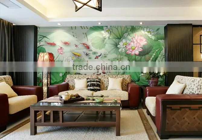 2014 new design metallic wallpaper/ Waterproof Wallpaper and natural material wallpaper For Home Decaration