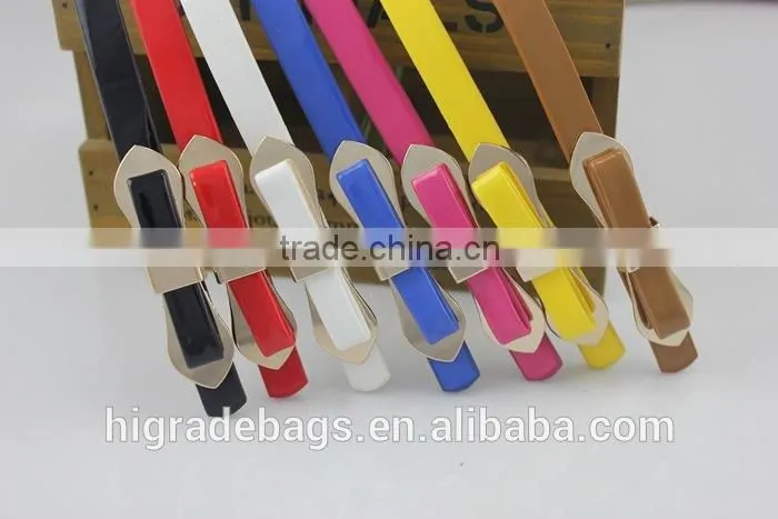 ladies fashion belt display with so many colors