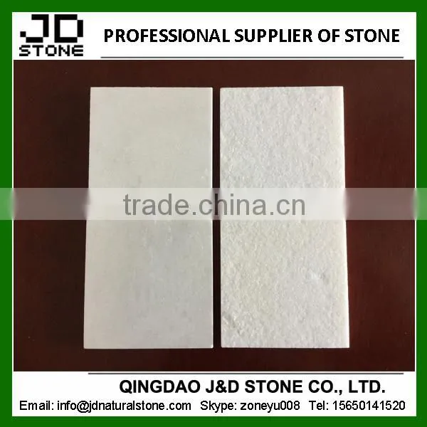 wall cladding and outdoor floor white marble tiles