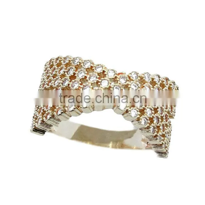 2015 fashion 925 sterling silver ring X design