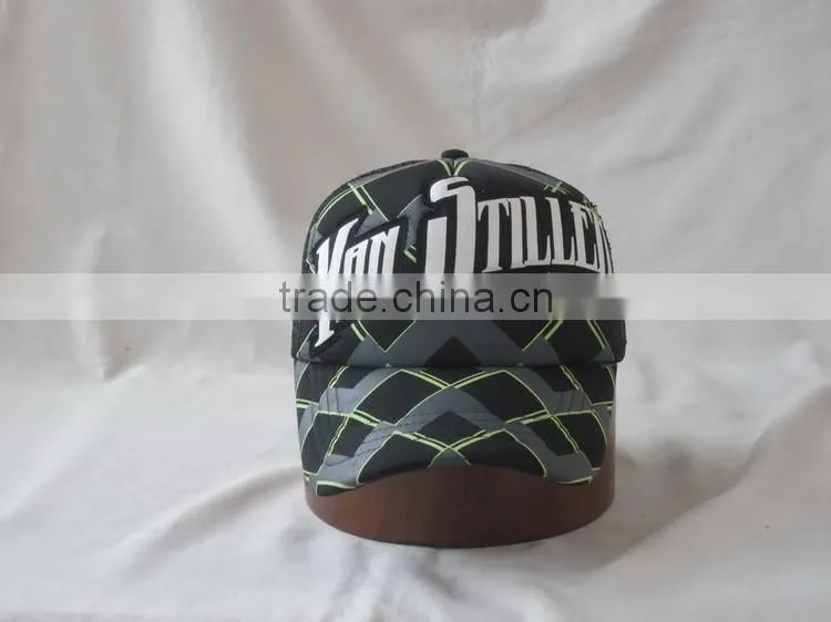 blank short bill foam plain trucker cap mesh hat