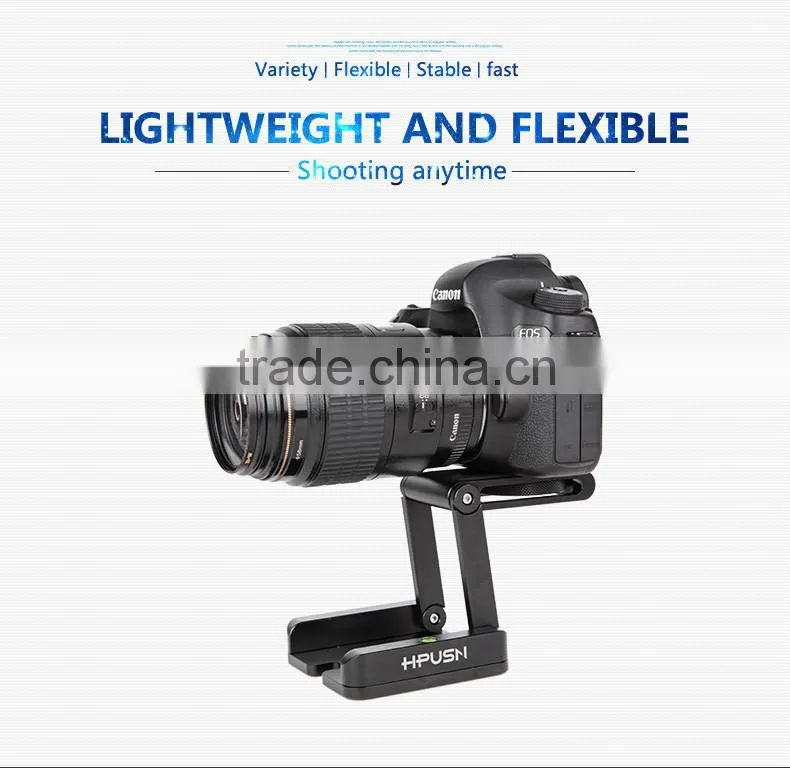 Factory supply HPUSN ultimate camera head solution photography studio camera tripod Z aluminum pan & tilt flex tilt headball
