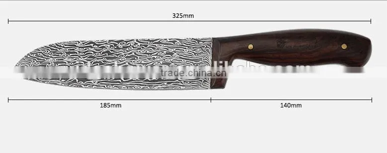 Hot damast vegetable knife, high quanlity knife kitchen japan