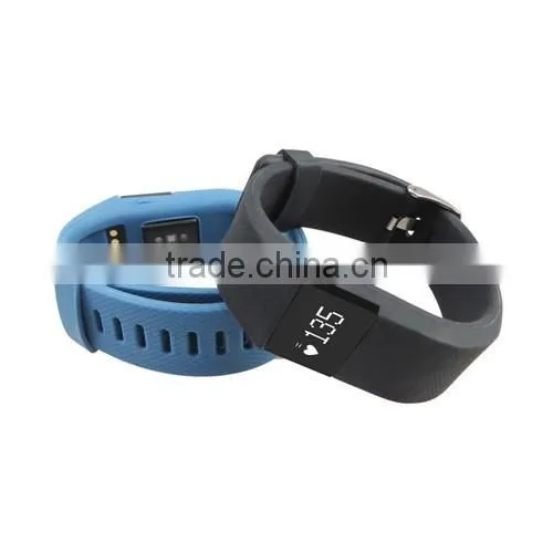 Fashion Heart Rate Monitor Smart Band Inteligente Pulse silicon wristband Sport Wristband OLED Display Smart Bracelet TW64 Plus