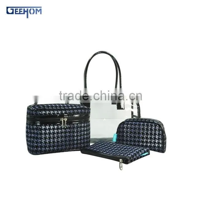 Clear pvc bag in bag handbag organizer