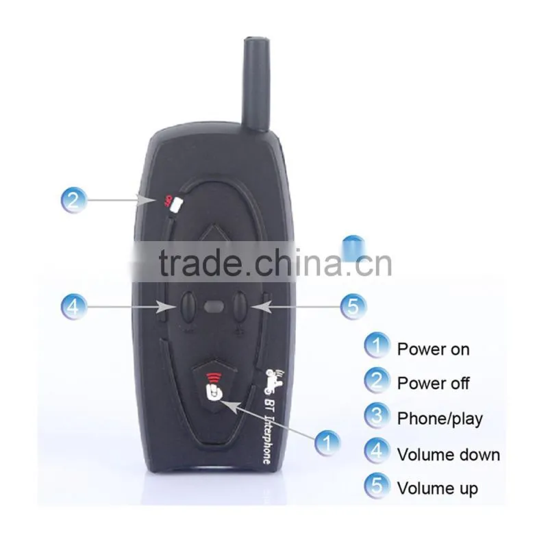 2 pcs V2-500 Motorcycle Moto Bluetooth Helmet Headset Intercom Intercomunicador de motos Headphone for 2 Riders