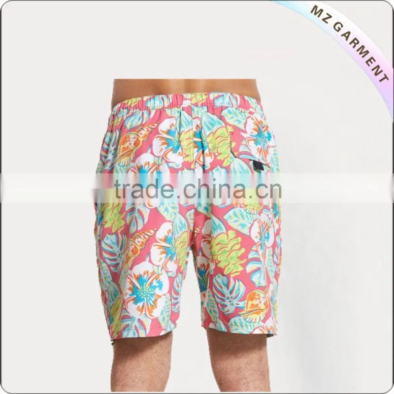 Men's printed brand name board shorts