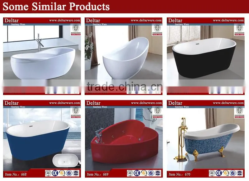 Factory supply acrylic Simple Bathtub,small acrylic bathtub for one person