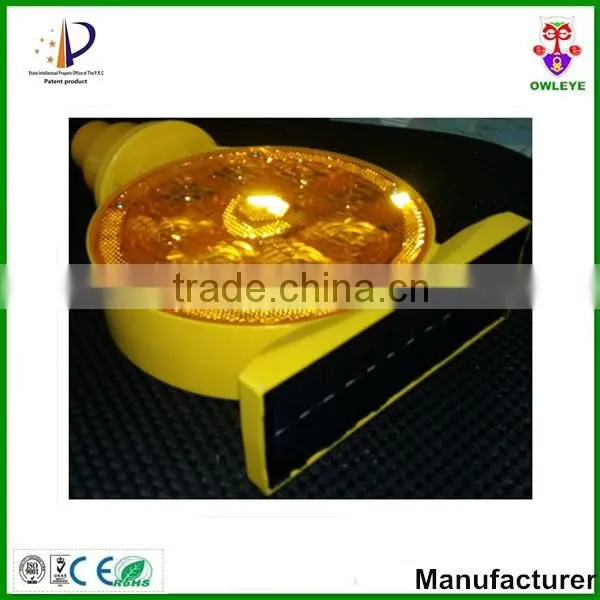 Solar LED Road Hazard Warning Light
