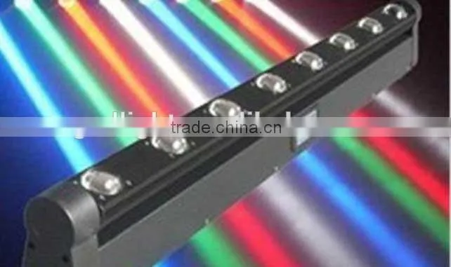 wholesale multi color led light bar 10W RGBW eight eyes moving head beam light