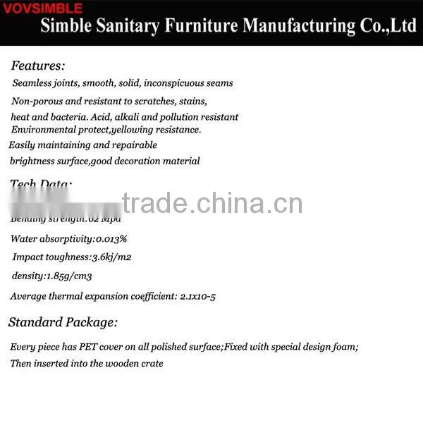 Repairable pure Acrylic Solid Surface Sheet,acrylic marble sheet