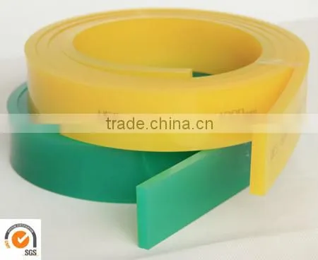 transparent clear hard and solt rubber squeegee for textile printing