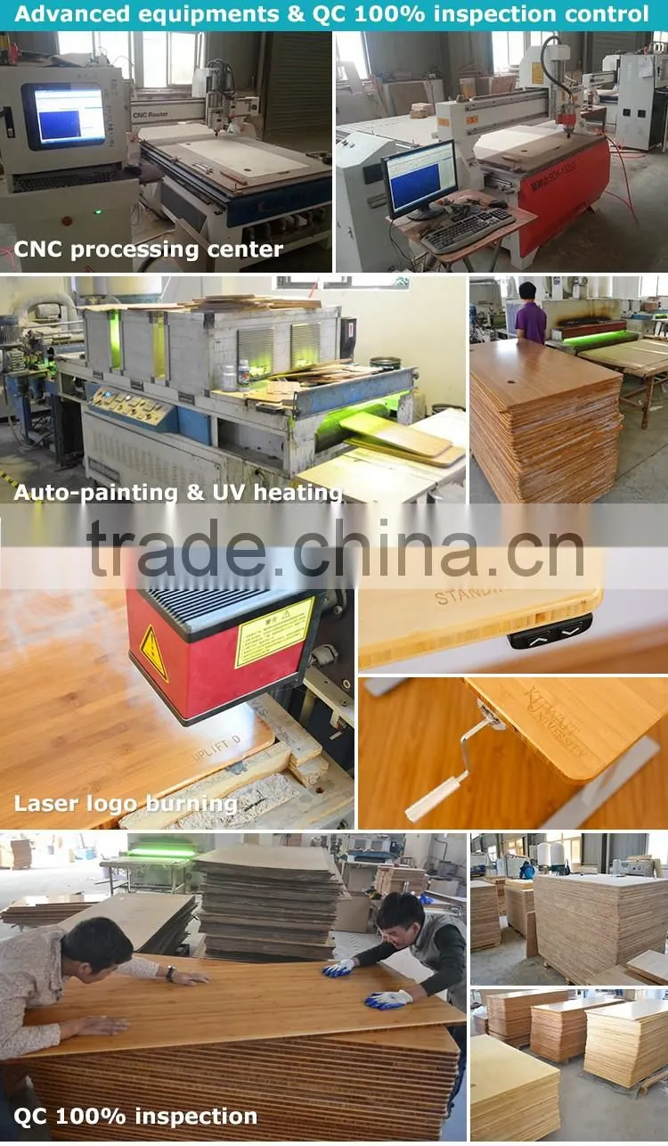China height adjustable folding bamboo table outdoor use supplier