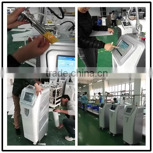 Best price !! Dermatology Laser Co2 fractional Machine / Vertical co2 fractional laser for Vaginal tightening