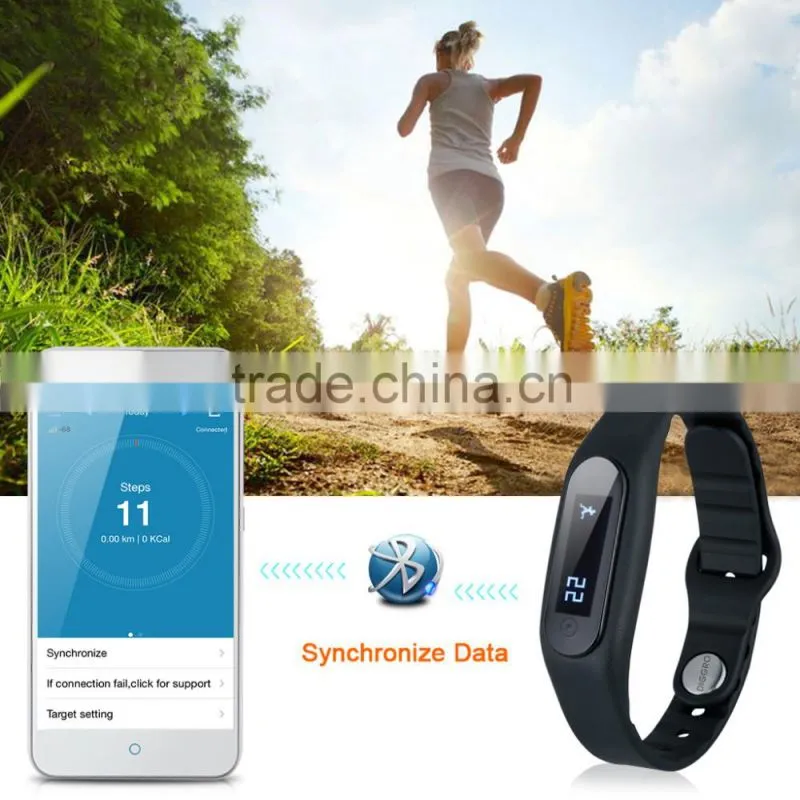 E06 Smart Healthy Bracelet IP67 Waterproof Bluetooth V4.0 Wristband with Remote Capture Compatible for Android and IOS