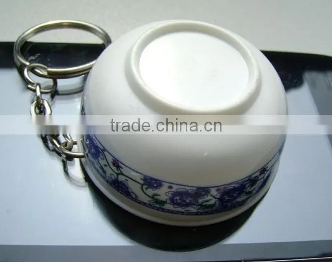 Chinese Fake Food In Mini Bowl Model For Fashion Decoration Of Artificial Fish Straps Decoration Display-Yiwu Sanqi Crafts