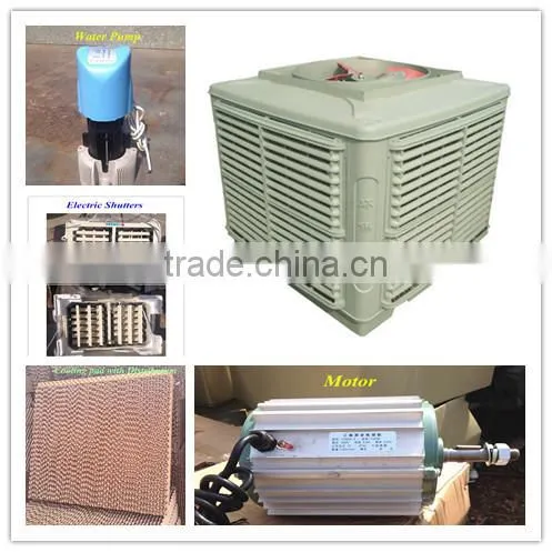 New plastic material evaporative air cooler