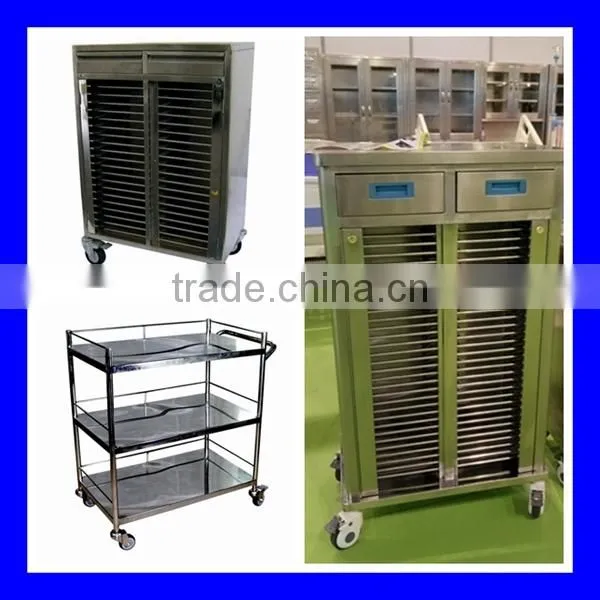 Best price lockable hospital medical abs treatment trolley with drawers with fast delivery