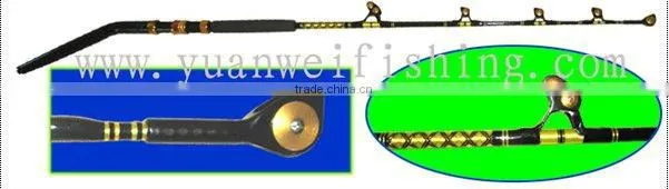 1Section handle curved Boat Fishing Rod