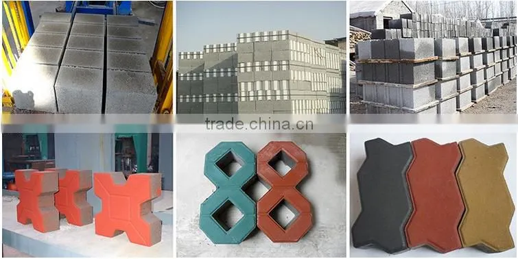 QT6-15 hydarulic colored paving block making machine